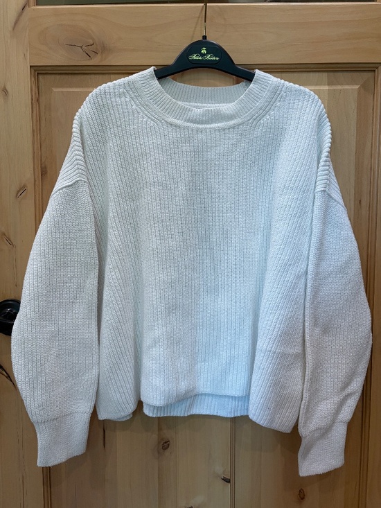 Banana Republic Sweaters - Banana Republic Oversized White 100% Cotton Sweater